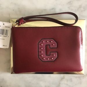 Red coach handbag